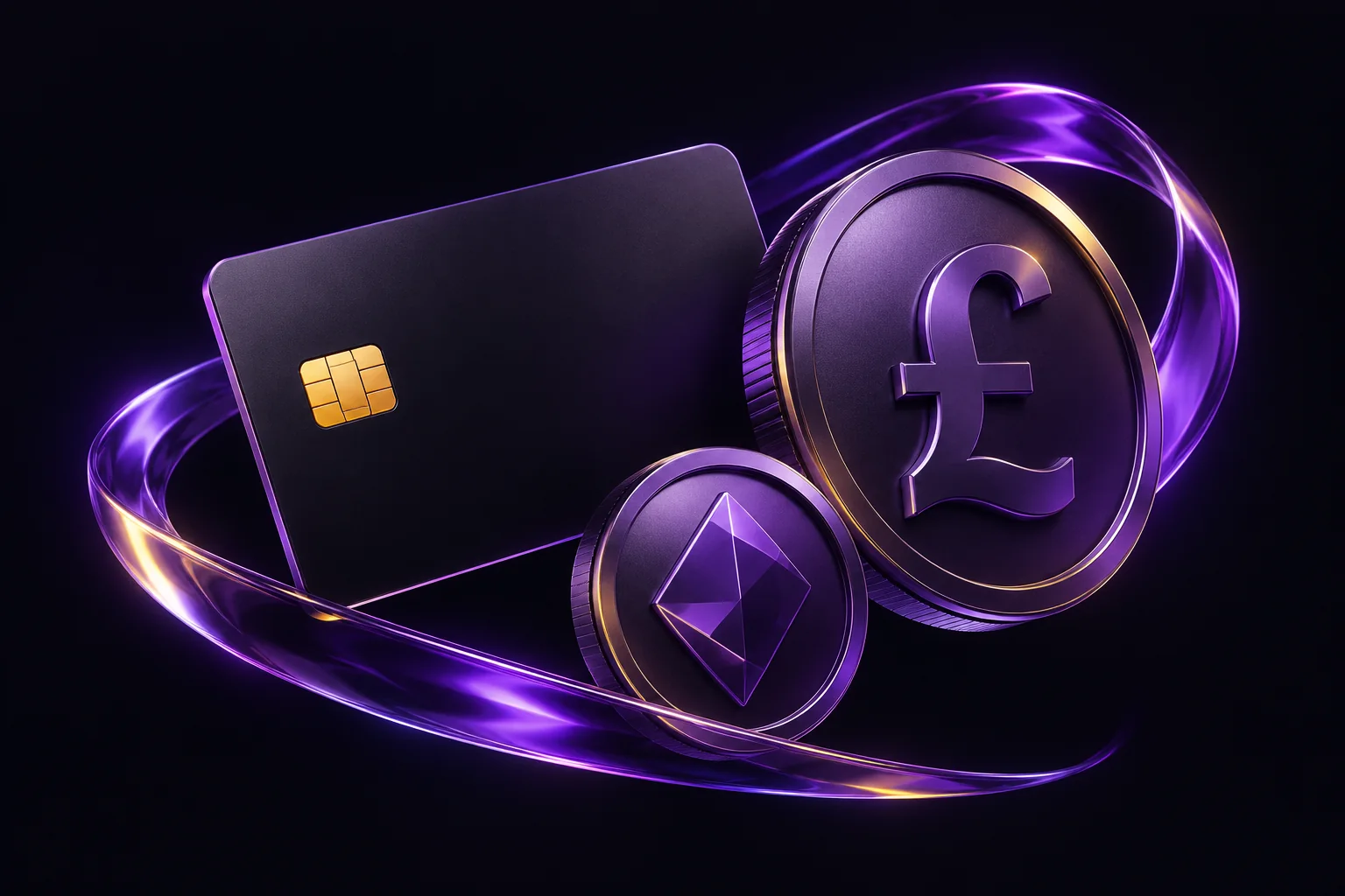 Original purple and yellow thematic illustration for the payments guide