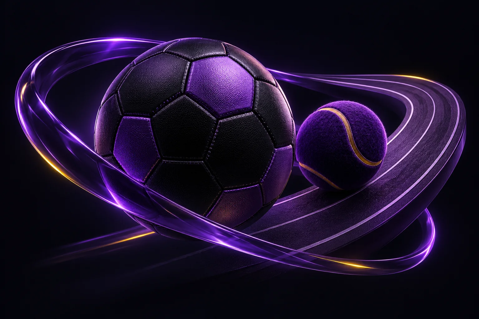Original purple and yellow thematic illustration for the sportsbook guide